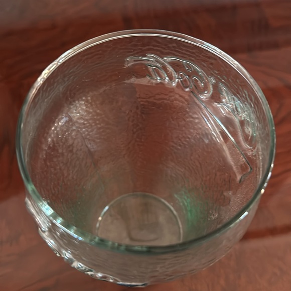 Coca Cola *Vintage* 7" Over-Sized Large Embossed Ripple Drinking Glass - Picture 3 of 7